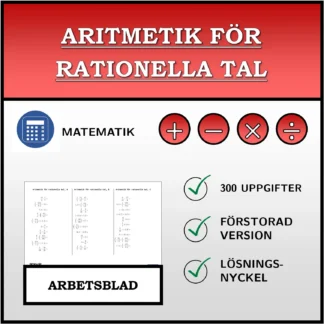 Arbetsblad: Aritmetik för rationella tal