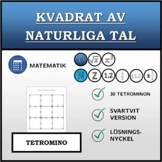 Tetromino: Kvadrat av naturliga tal