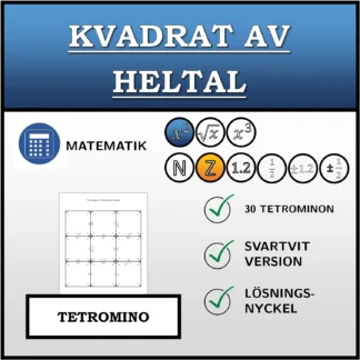 Tetromino: Kvadrat av heltal