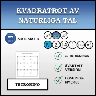 Tetromino: Kvadratrot av naturliga tal