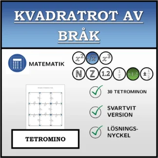 Tetromino: Kvadratrot av bråk