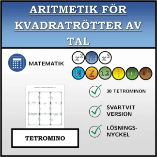 Tetromino: Aritmetik för kvadratrötter av tal