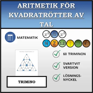 Trimino: Aritmetik för kvadratrötter av tal